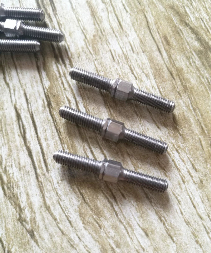 M3 Double Head Stainless Steel Tie Rod for YOKOMO YD2 Sakura MST 1/10 Rc Drift Car 10pcs