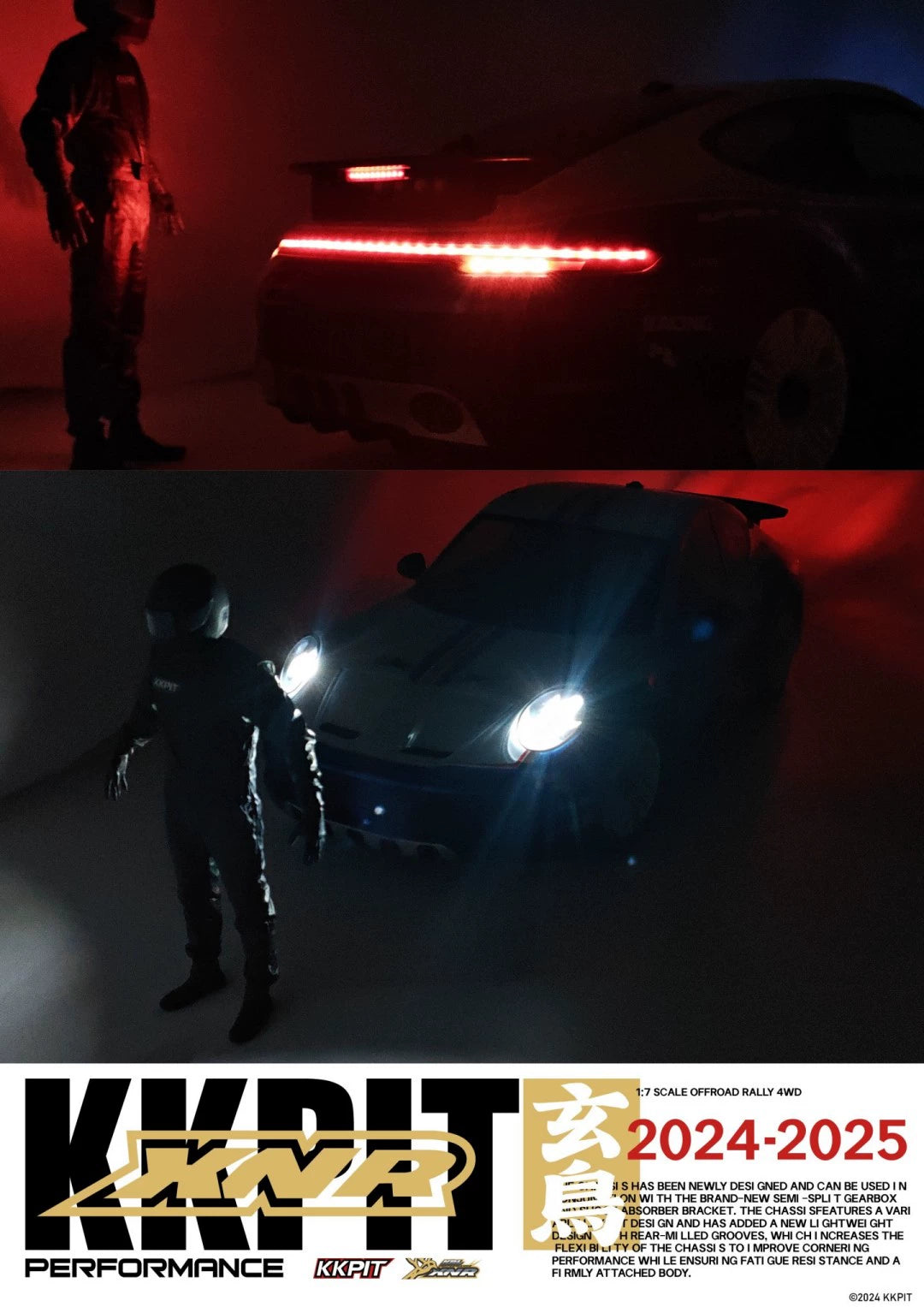 KKPIT XNR 1/7 Dakar Painted Rc Rally Car RTR