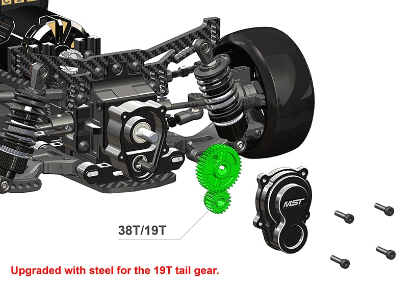MST 1/10 RC drift car frame MRX GT v1.5 RWD KIT 532209