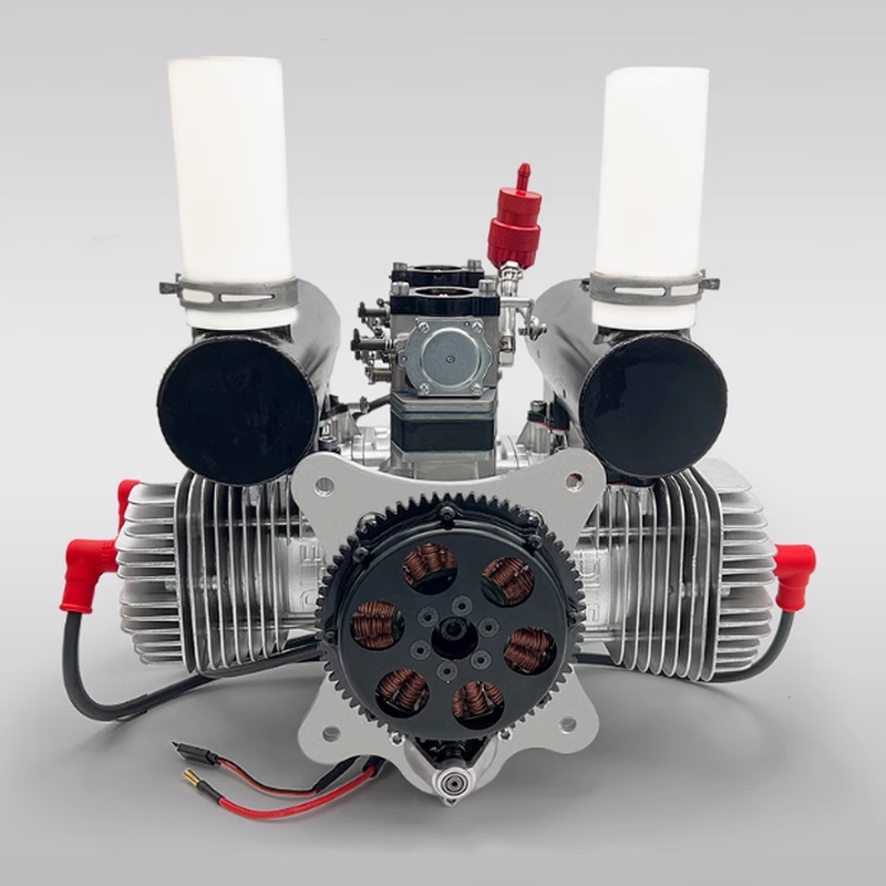 DLE 400 RC Fixed-wing Aircraft Air-cooled Engine Electric Start with Power Generation Function 400W