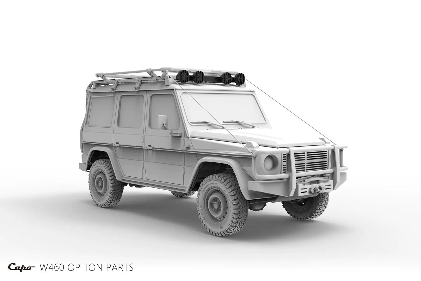 Capo W460 CD158211 1/8 RC CAR OP Metal Bumper Spotlight Winch  Luggage Rack Ladder Armor Tail Hook Pulley collection