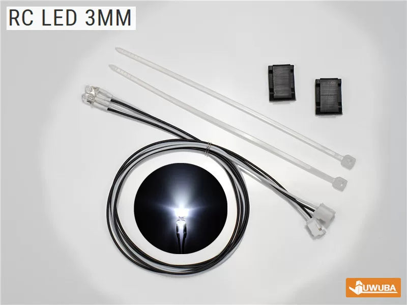 1/14 TAMIYA RC TRACTOR 4-in-1 PH2.0 LED MFC-03 01 3MM 5MM LED Light 5pcs