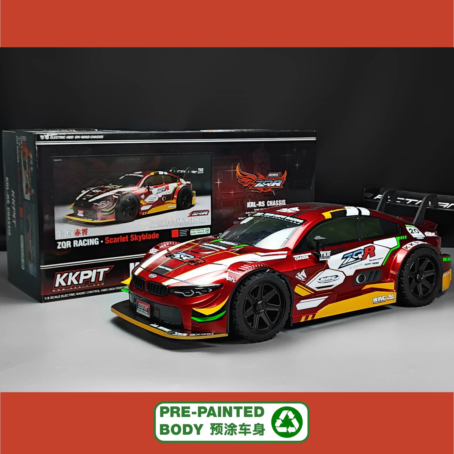 KKPIT 1/8 ZQR Racing Rc Car Kit Arr KRL-RS 360MM Wheelbase