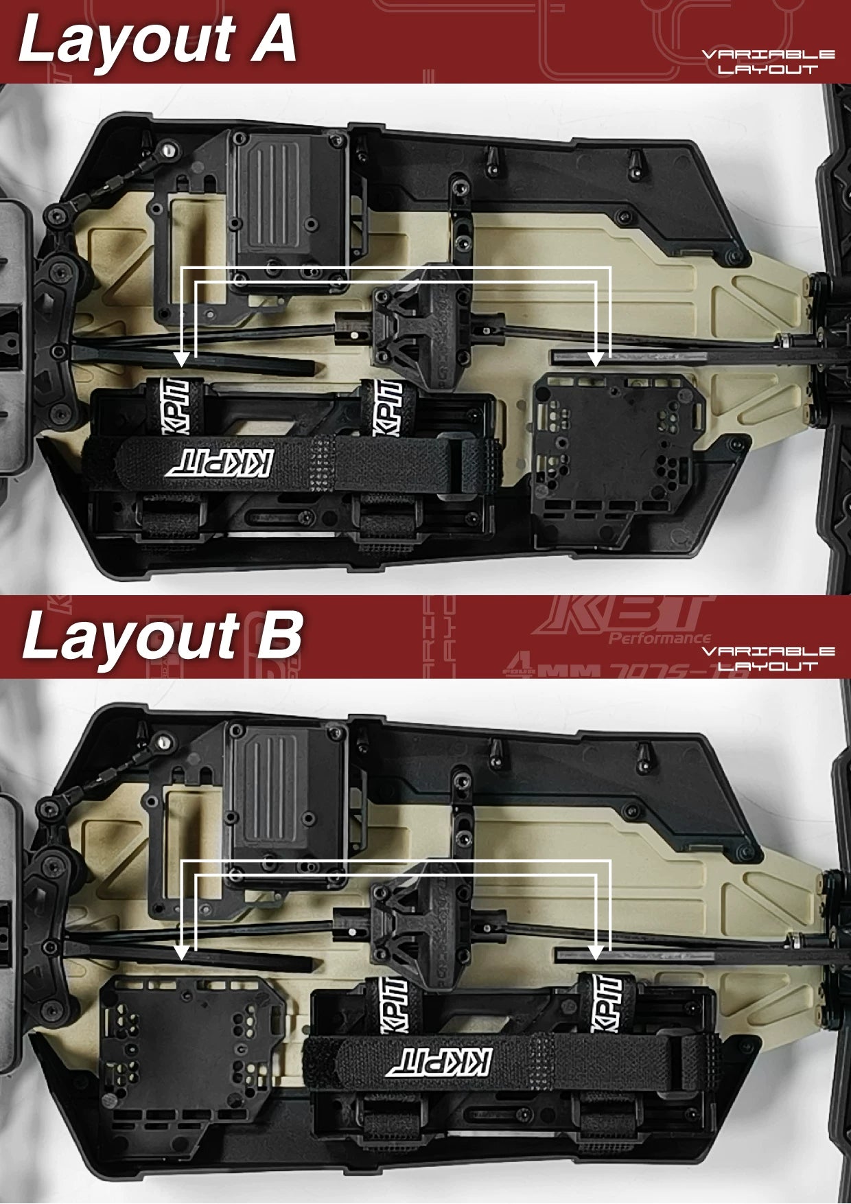 KKPIT KBT SP 1/8 Beetle RC CAR Frame Transparent Housing Version ARR 360mm Wheelbase
