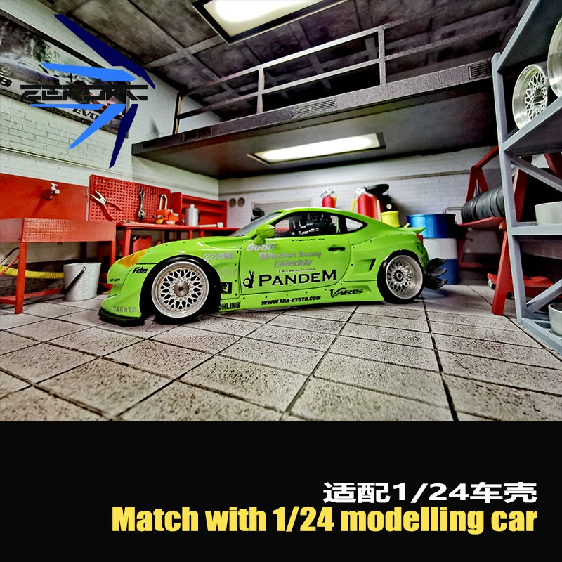 Zerorc Rw00s 1/24 RC Drift Car MR03 BBS 22mm Metal Wheels