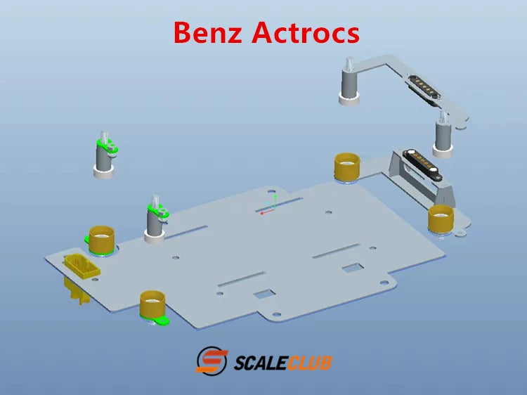 Scaleclub 1/14 Tamiyaa Rc Tractor Magnetic High Top Set