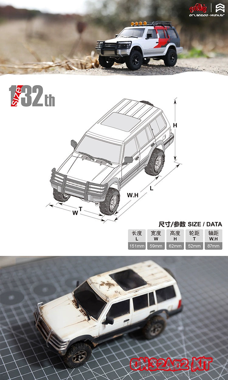 Orlandoo Hunter OH32A02 A02 1/32 Rc Car KIT