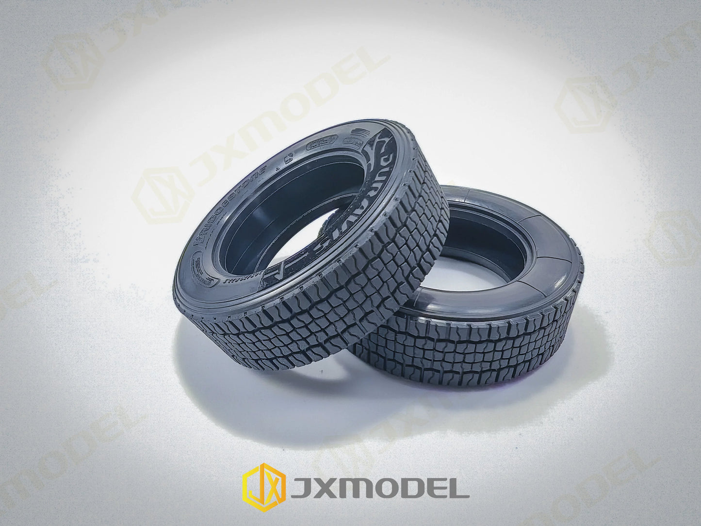JXmodel 1/14 Tamiya Rc Tractor European 73mm Wide Narrow Rubber Tires 1 Pair