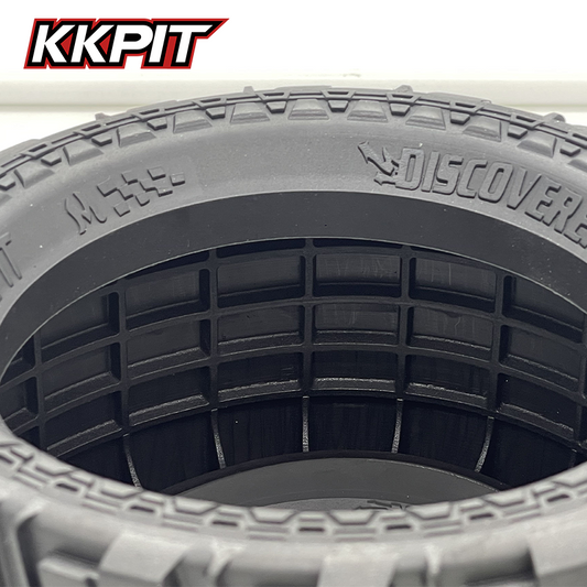 KKPIT 1/8 Rc Car All Terrain Wheel Hub Tire with Adapter 4pcs