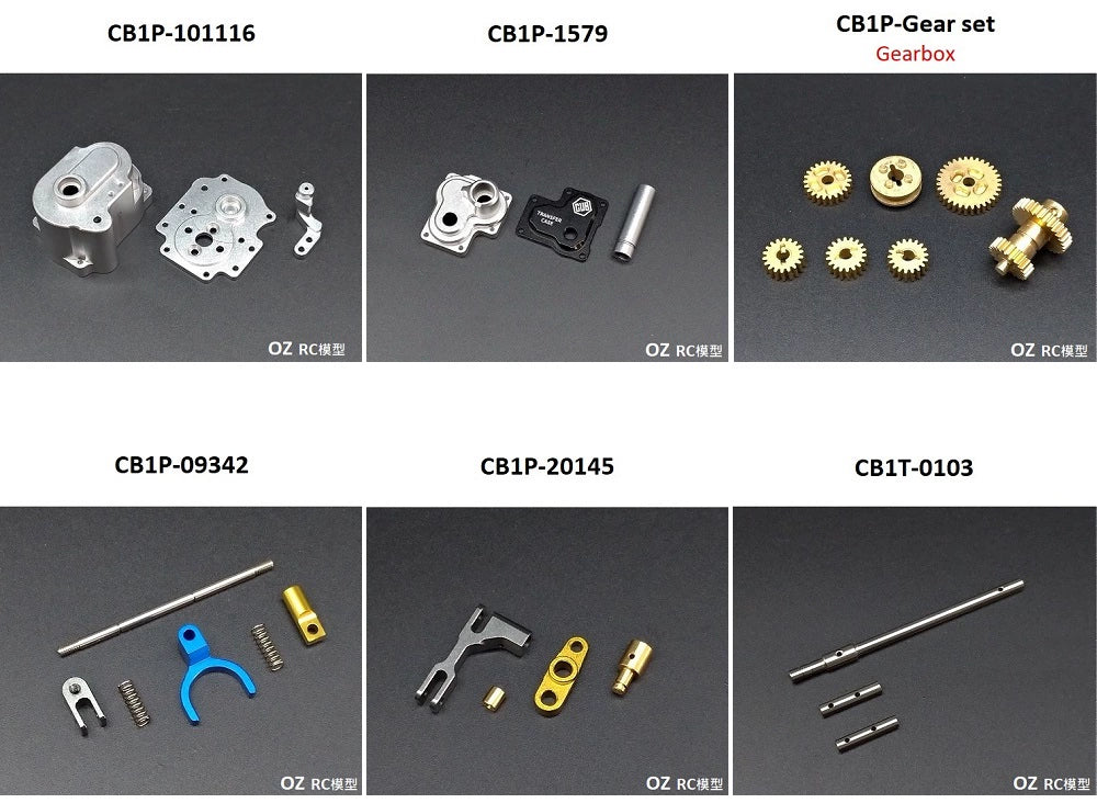 CAPO CUB1 CUB2 1/18 Rc Car Transfer Case Parts