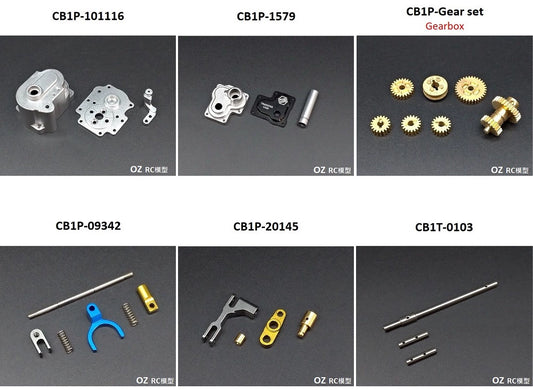 CAPO CUB1 CUB2 1/18 Rc Car Transfer Case Parts