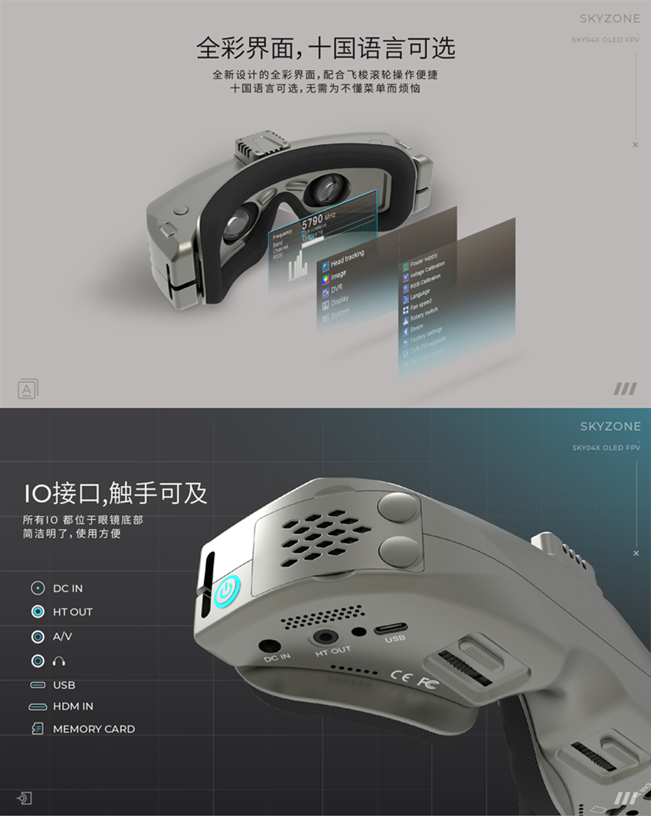Skyzone 04X Pro FPV Glasses