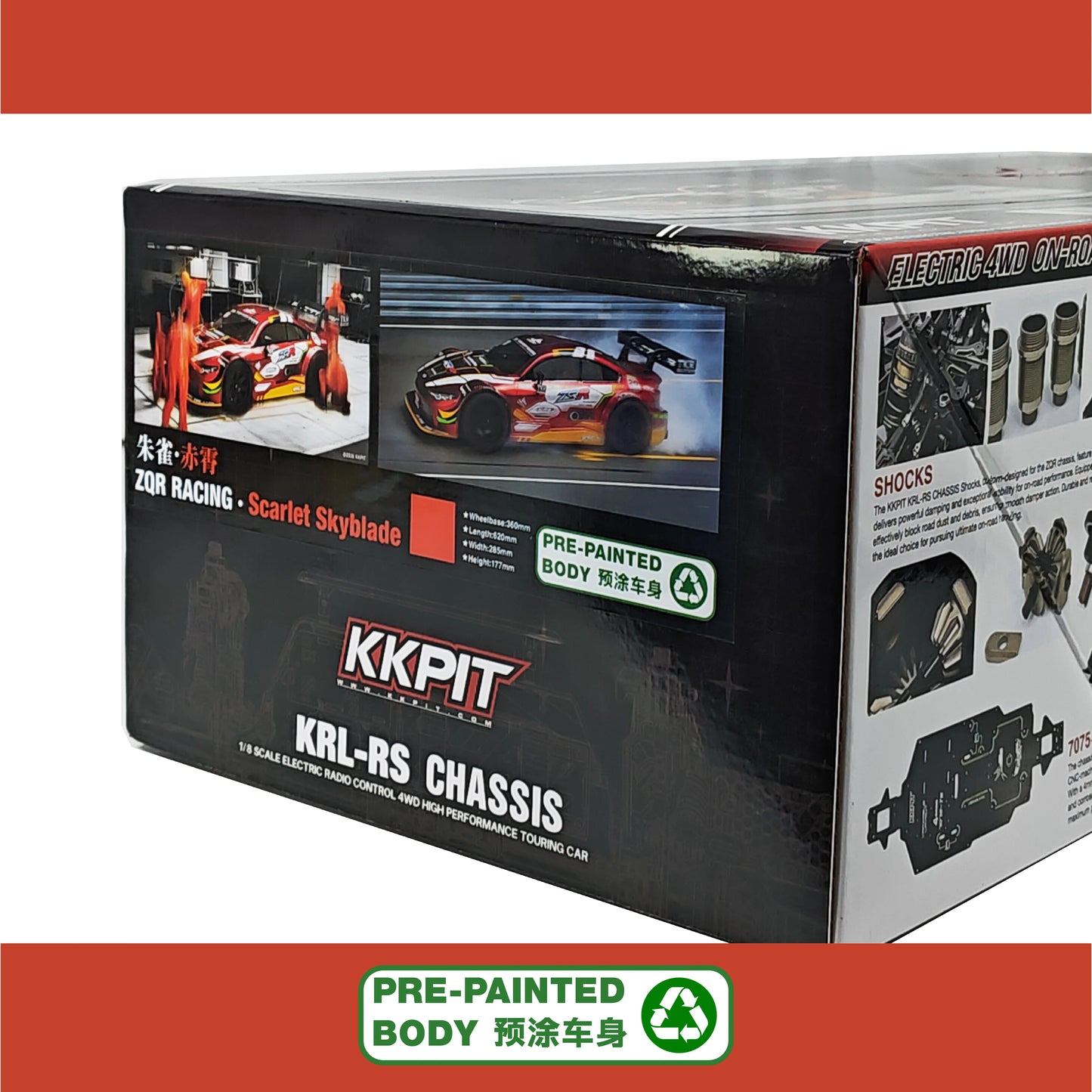 KKPIT 1/8 ZQR Racing Rc Car Kit Arr KRL-RS 360MM Wheelbase