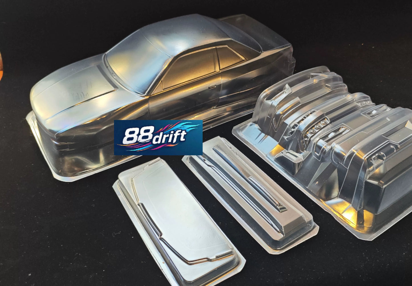 88DRIFT Silvia S13 1/10 Rc Drift Car Transparent Car Shell
