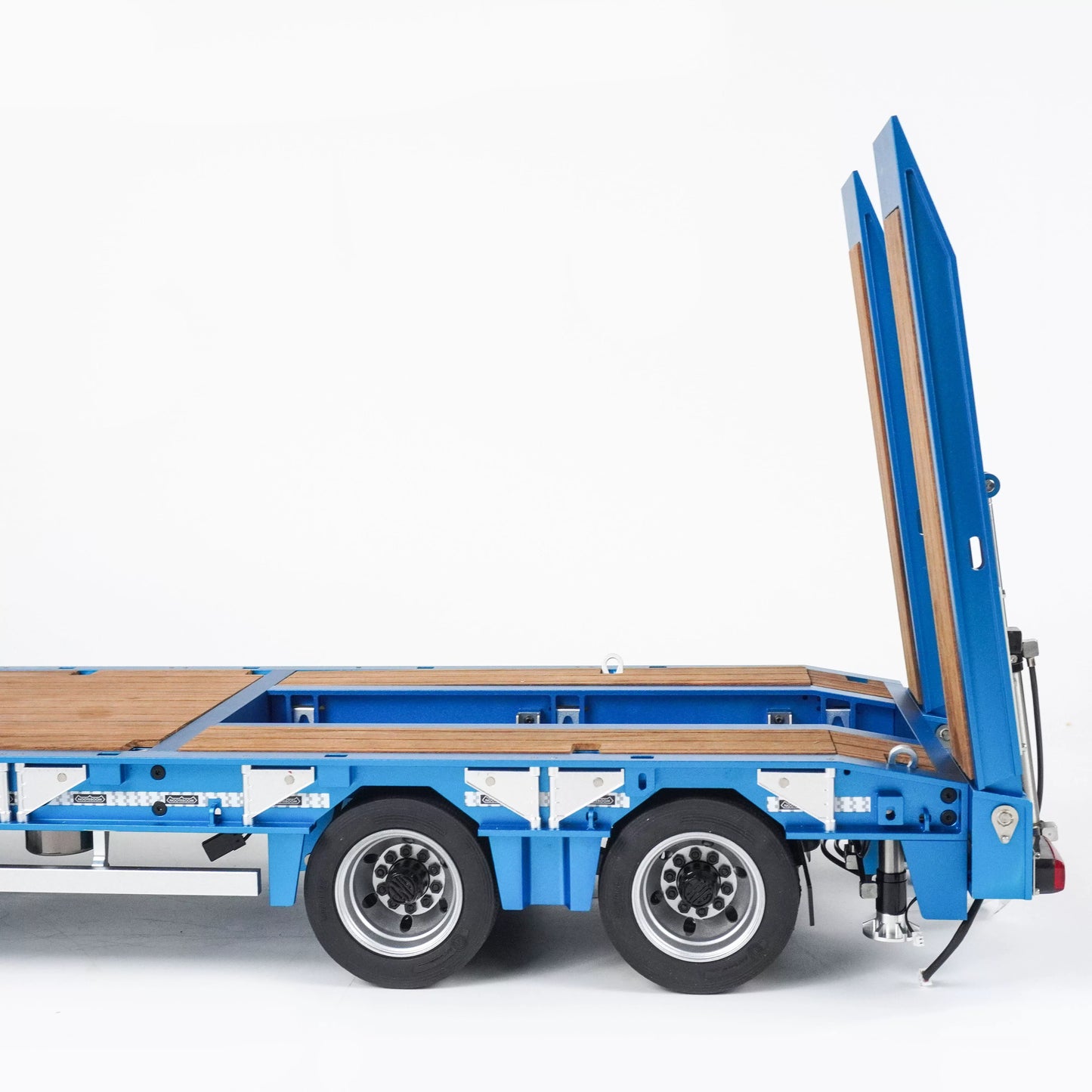 CUT MODEL 1/14 Metal Removable Hydraulic Tail Plate LOW BED Trailer CUT-QG2 + 2