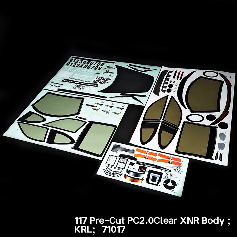 KKPIT-1/7 XNR Rc Car Transparent SHELL Kit 365MM KRL-71014