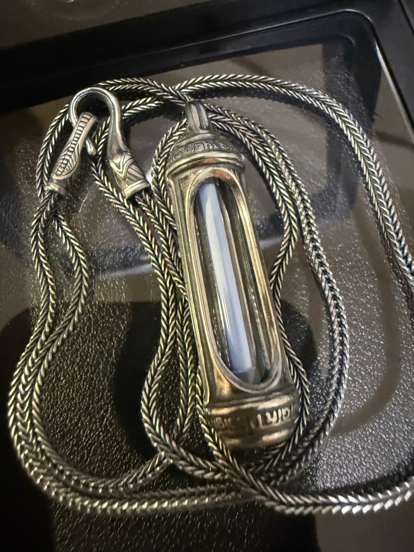 Tritium Self-luminous 25 Years Sterling Silver Handmade Necklace