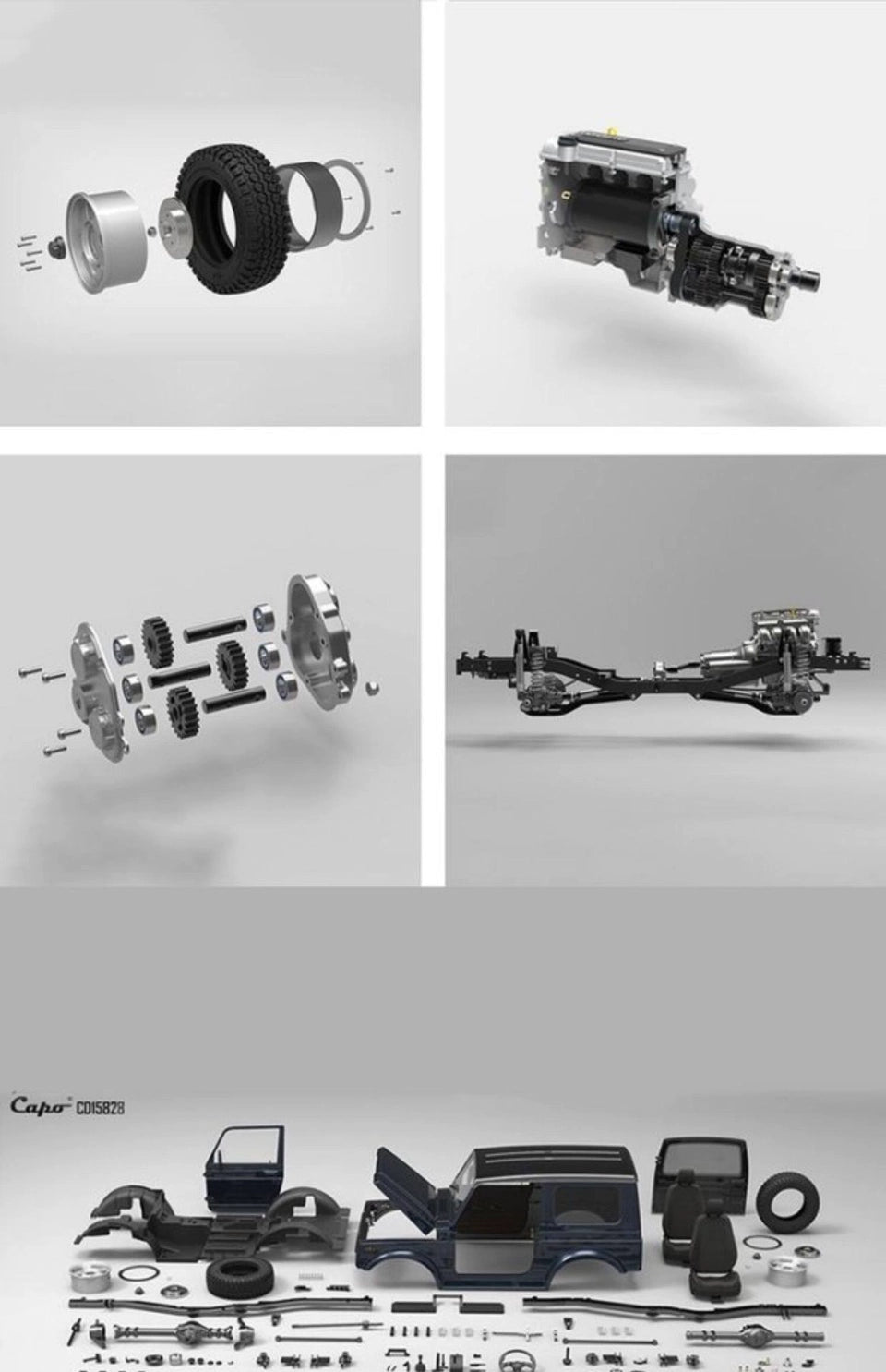 Capo 1:6 Jimney Samurai RC CAR KIT