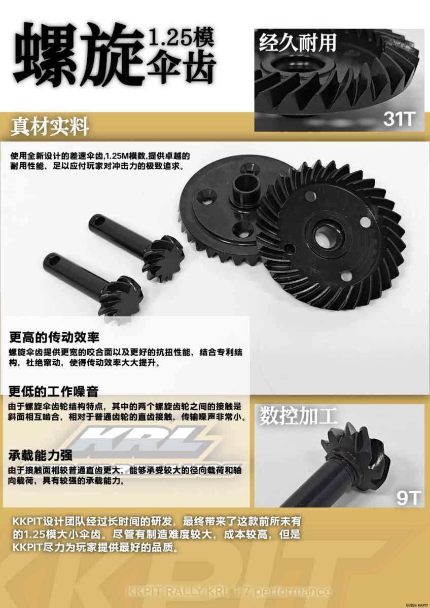 KKPIT KRL XNR 1/7 RC Rally Car Frame Kit