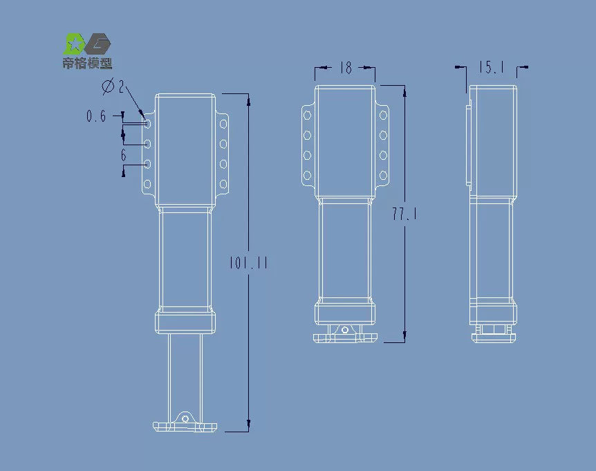 Degree Tamiya 1/14 RC Trailer  Electri Support Legs 56505