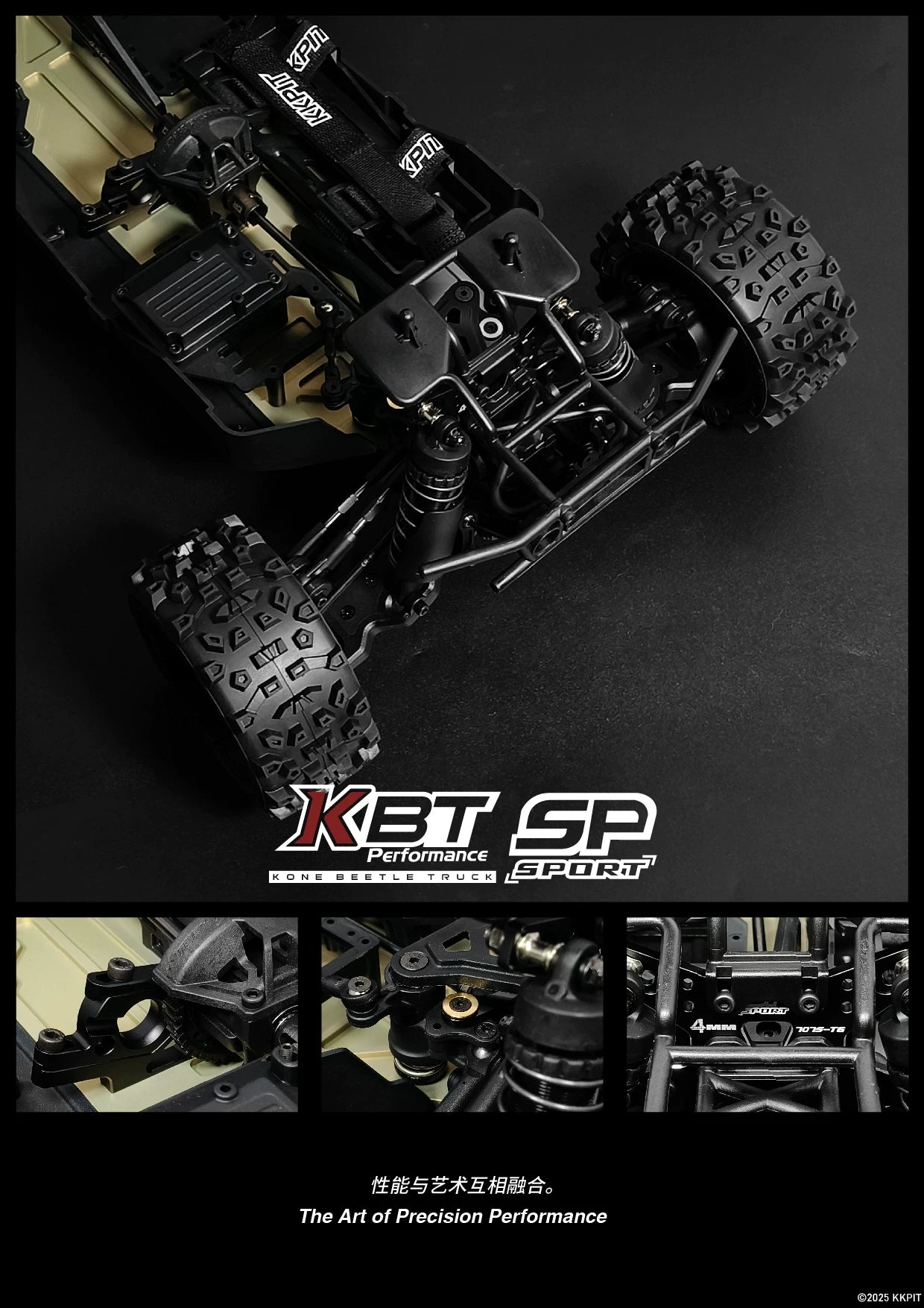 KKPIT KBT SP 1/8 Beetle RC CAR Frame Transparent Housing Version ARR 360mm Wheelbase