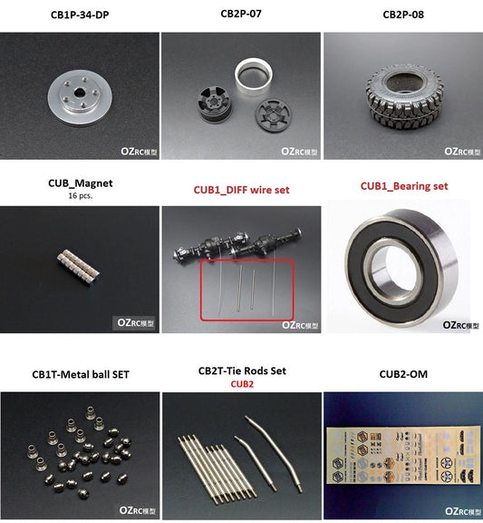 CAPO CUB2 1/18 Rc Car Repair Parts