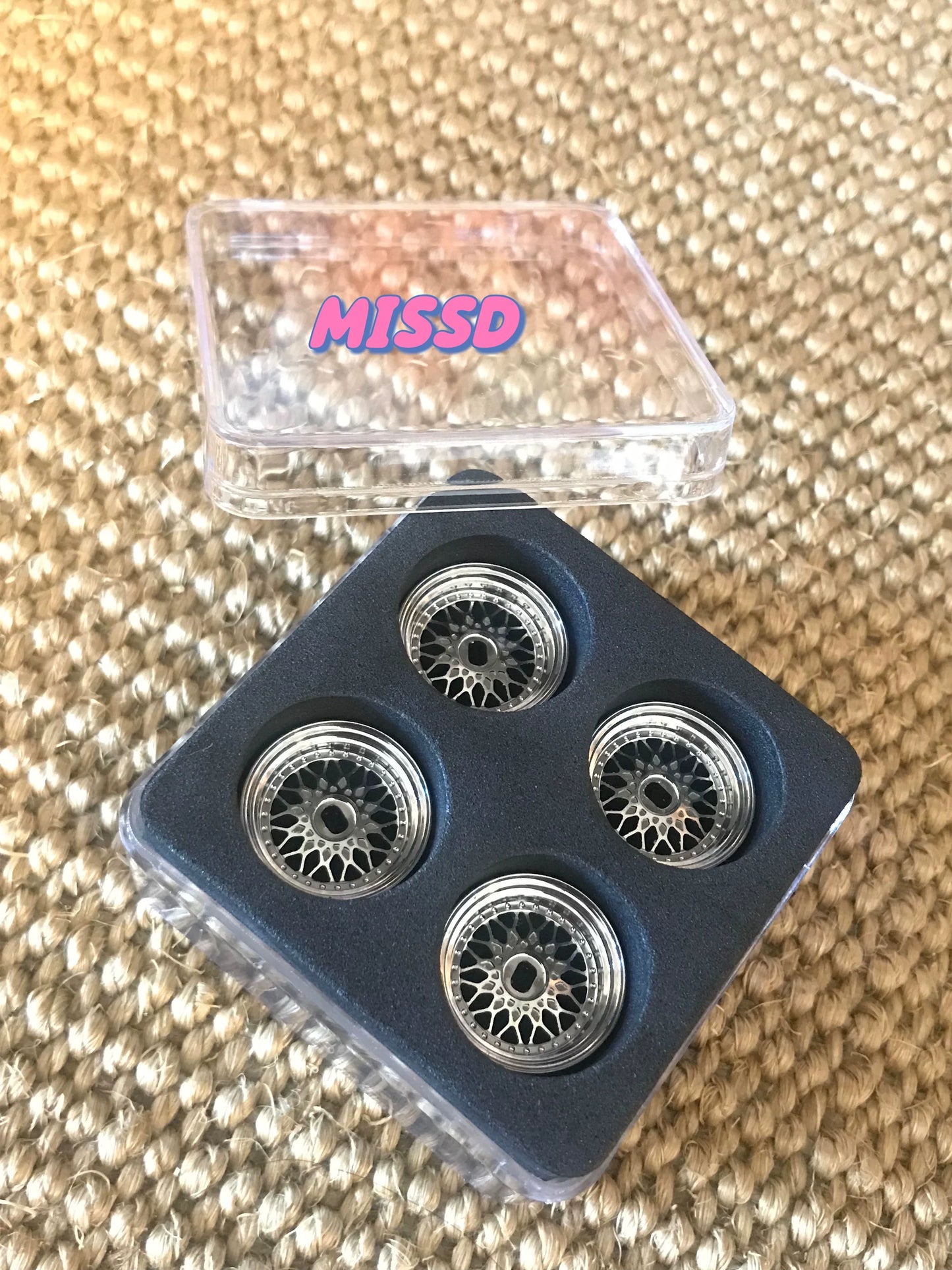1/24 MINIZ Miniq TRC Art TG Rc Drift Car 20MM 22mm Awd Metal Wheels 1 pair
