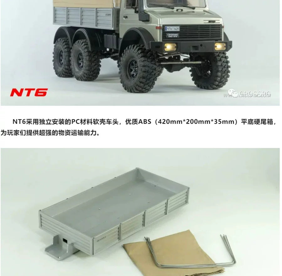 CROSSRC EMO NT6 1/10 Unimog 6X6 RC TRUCK RTR