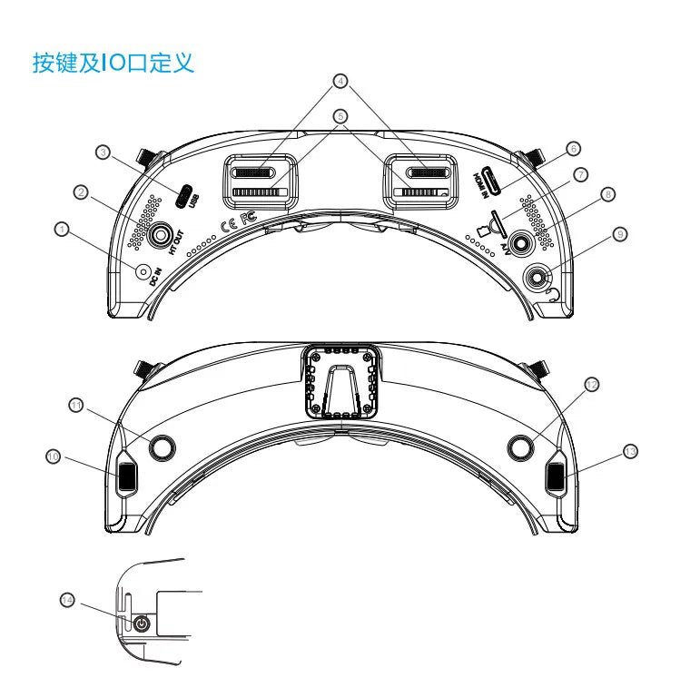 SKYZONE 04O PRO DVR RC FPV Glasses
