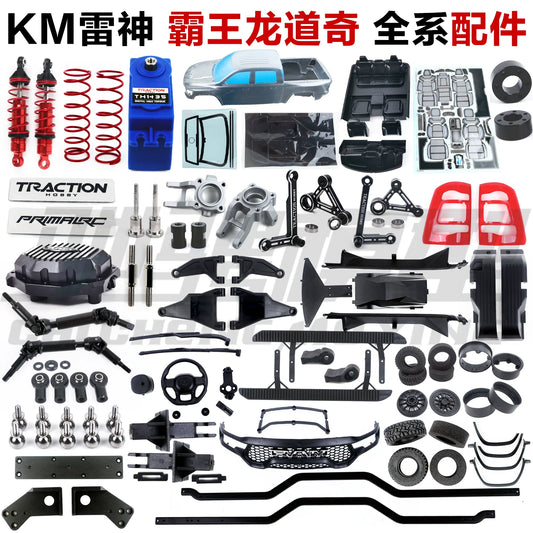 Traction Hobby KM RAM 1500 1/8 4wd Rc Car Original Parts Tires Differential Collision Avoidance Shock Absorption TH01496