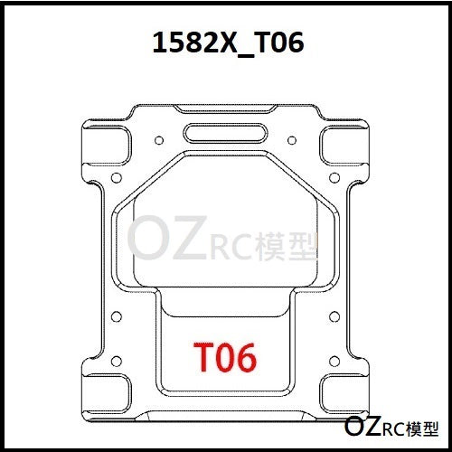 CAPO CD1582X QUEEN Rc Car Frame Part A