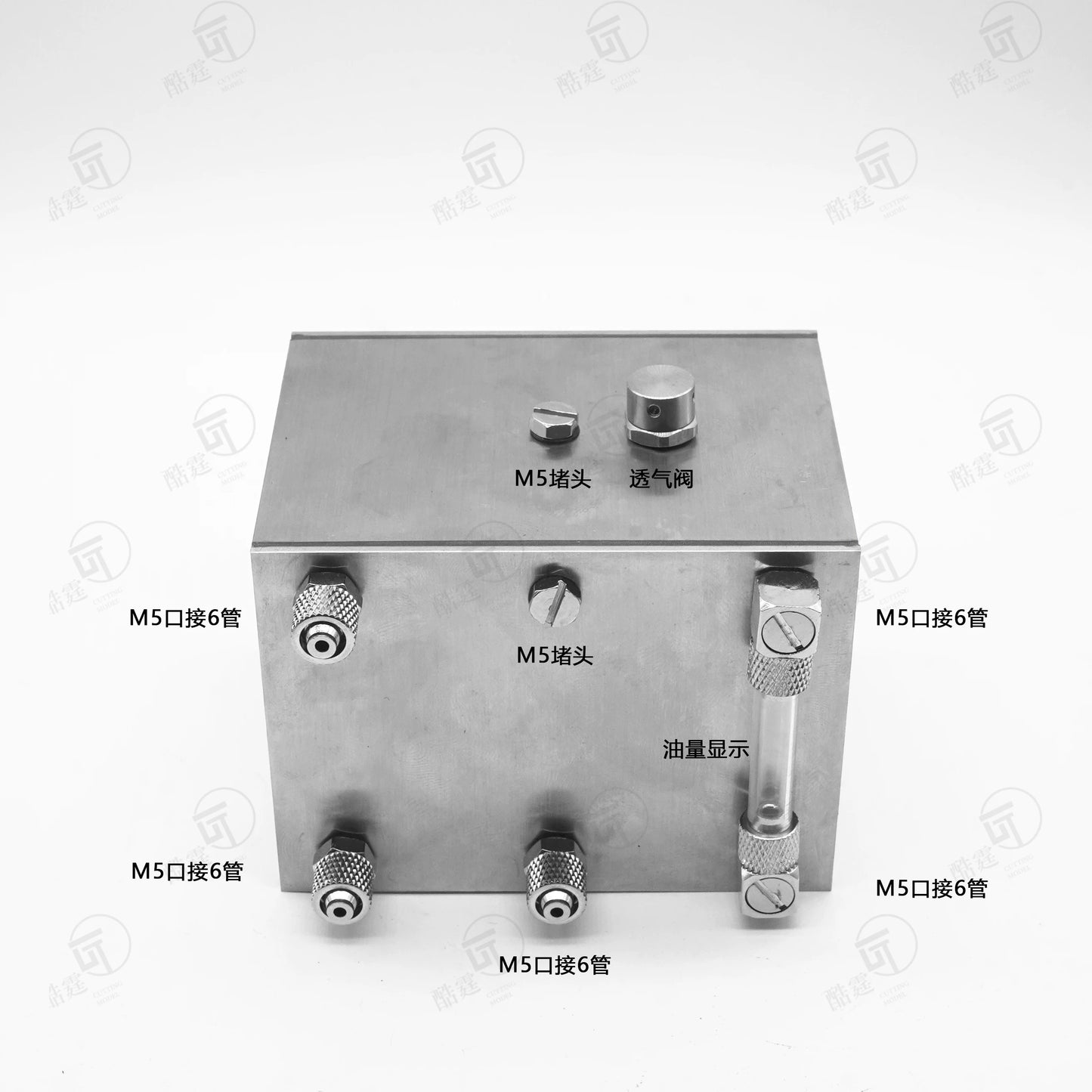 CUT MODEL CUT-8060 M5x6mm SS Miniature Fuel Tank for 1/14 Rc Hydraulic Excavator