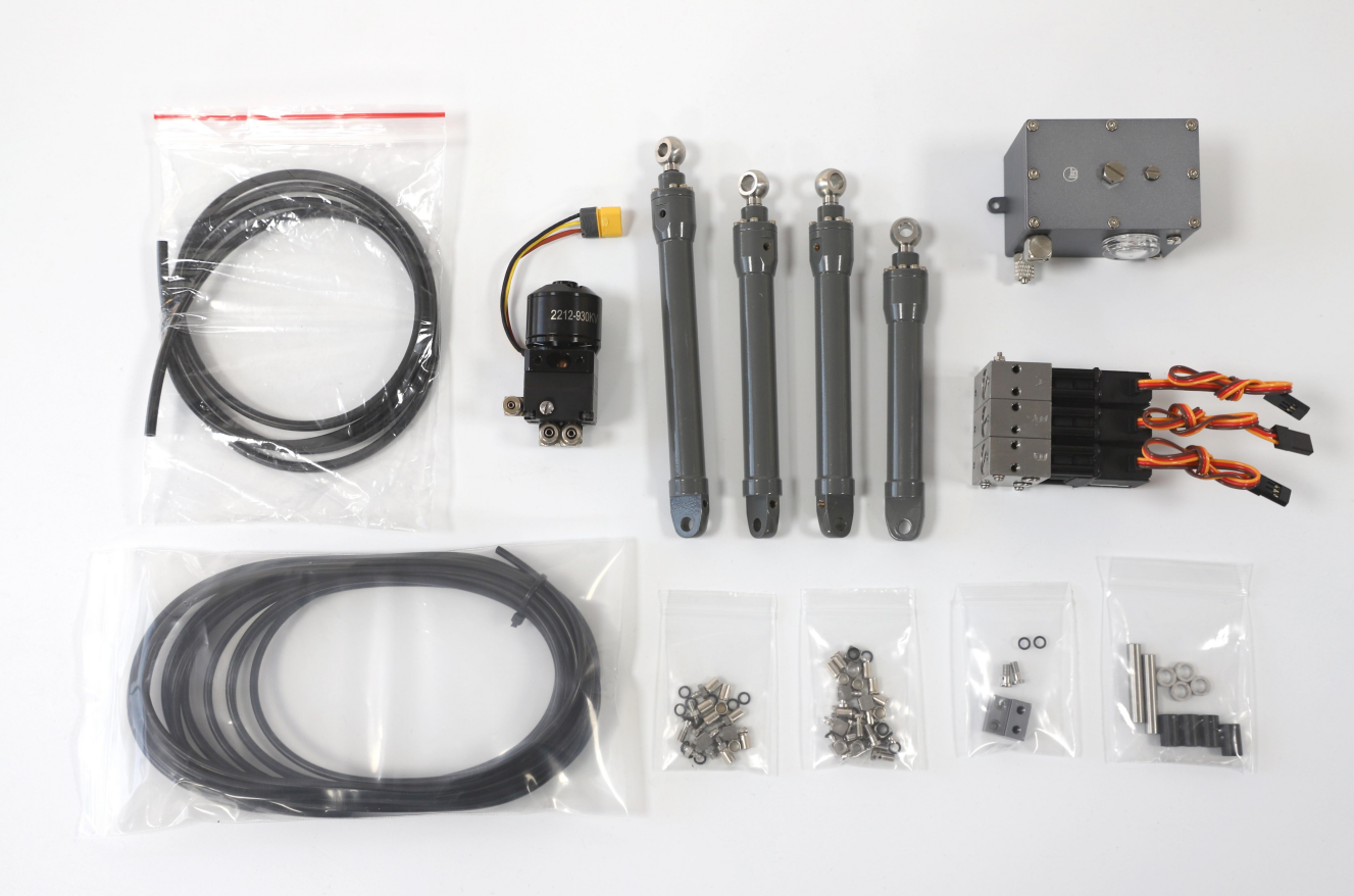 CUT MODEL DOUBLE E E010 RC Excavator, Hydraulic OP Kit