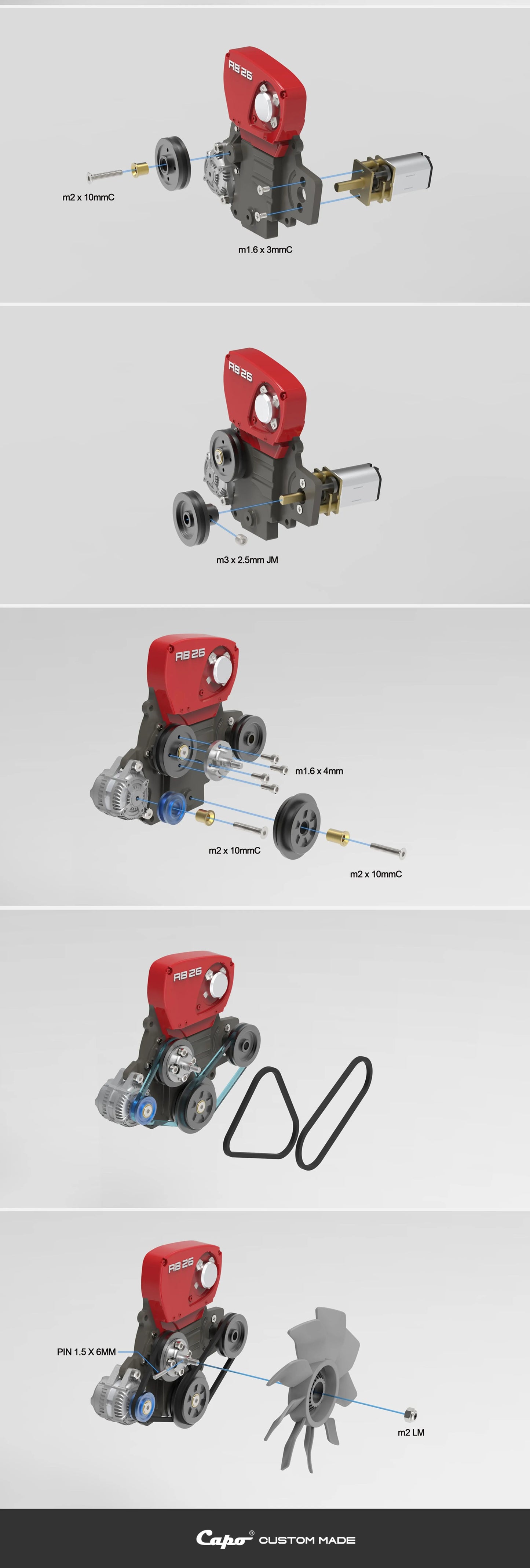 CAPO GTR R34 1/8 RC CAR Pulley CD15929
