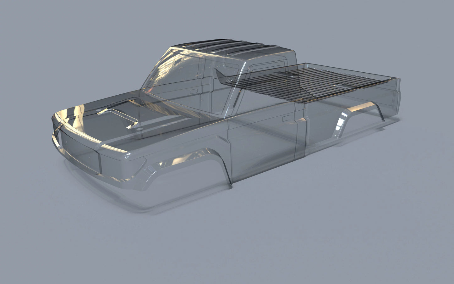 Yikong 41011 1/10 Rc Pickup Shell (transparent) 21235