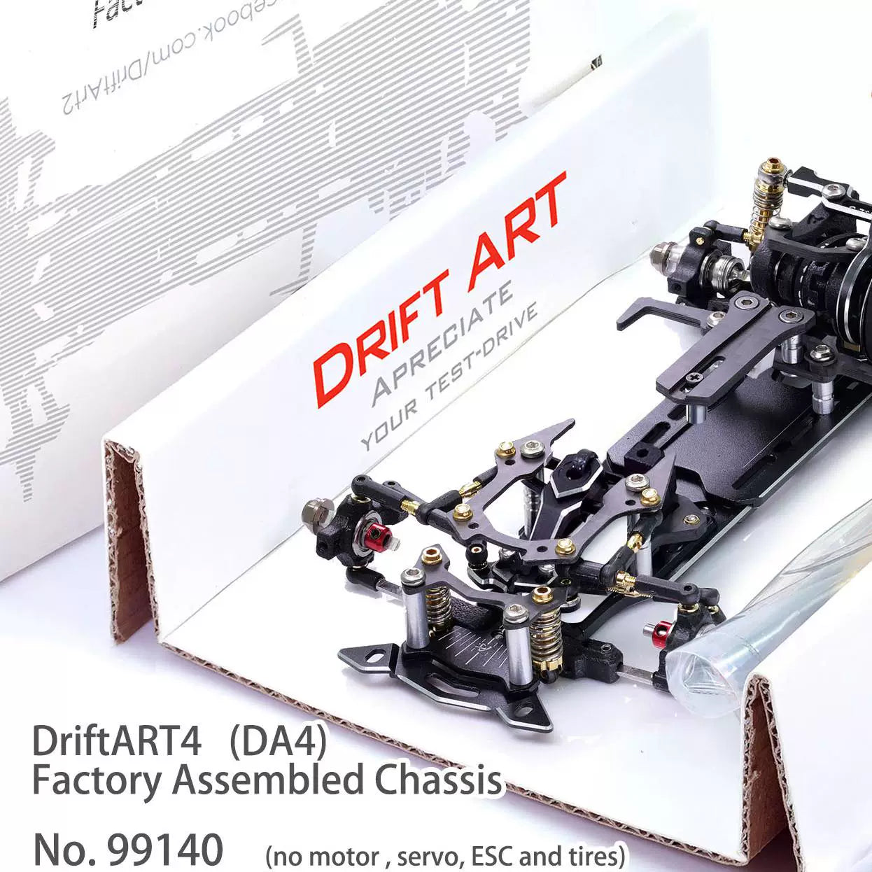 DRIFTART 99140/99140 + 98205 1/24 Rwd Rc Drift Car Frame Pre-assembled Version