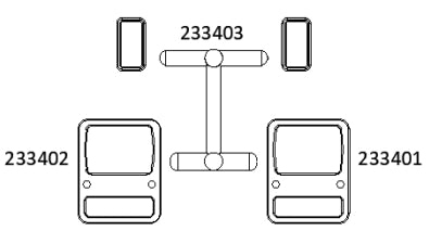 CROSSRC EMO X3 1/8 Siberian Tiger Bison RC CAR Headlights Winch Controller Original Parts Collection