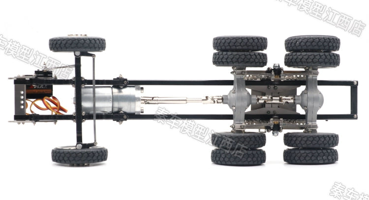 QING24 1:24 All-metal Static Modification RC Trailer, Middle Rear Axle Suspension Assembly Axle