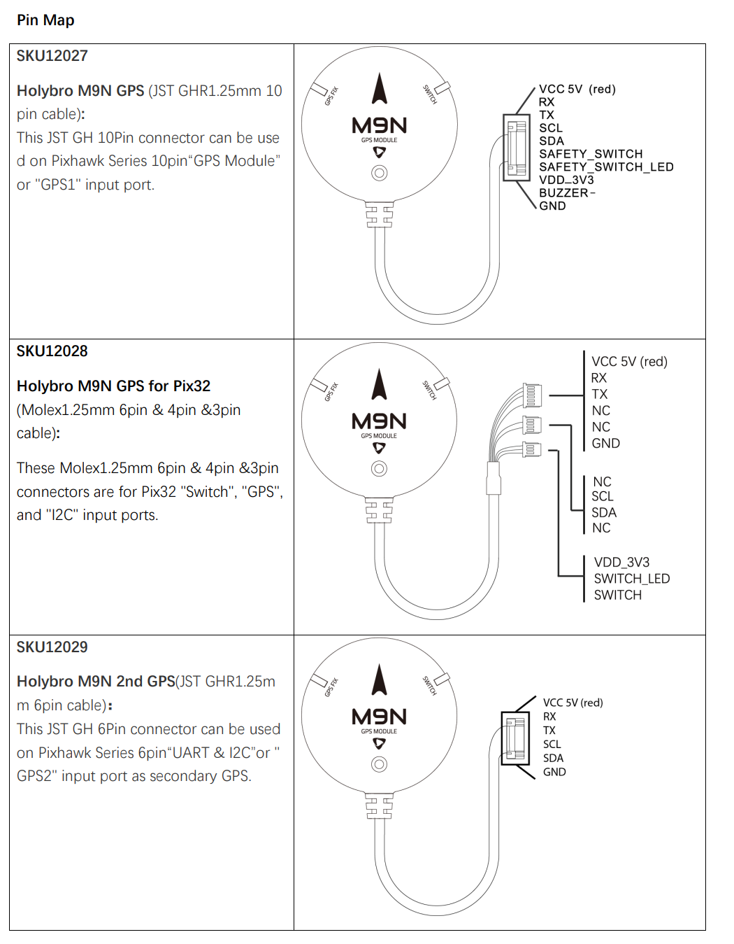 Holybro Pixhawk 4 6C Flight Control M8N M9N M10 GPS Module
