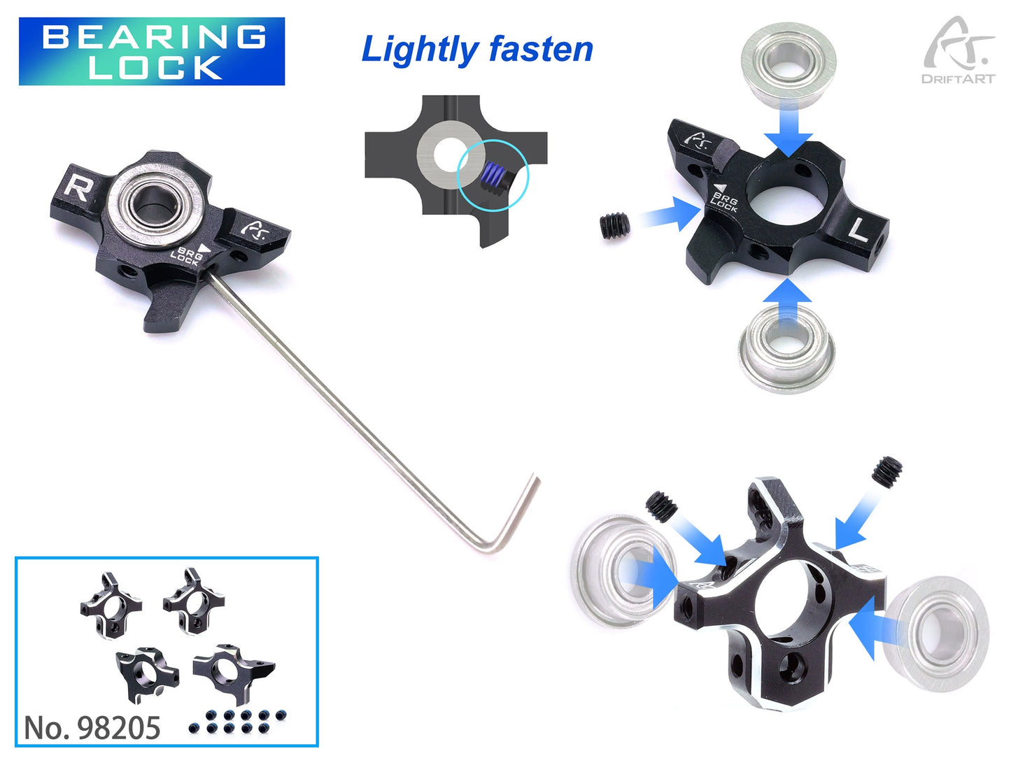 DRIFTART 4 Pre-assembled Frame for 1/24 Rc Drift Car 99140/99140 + 98205