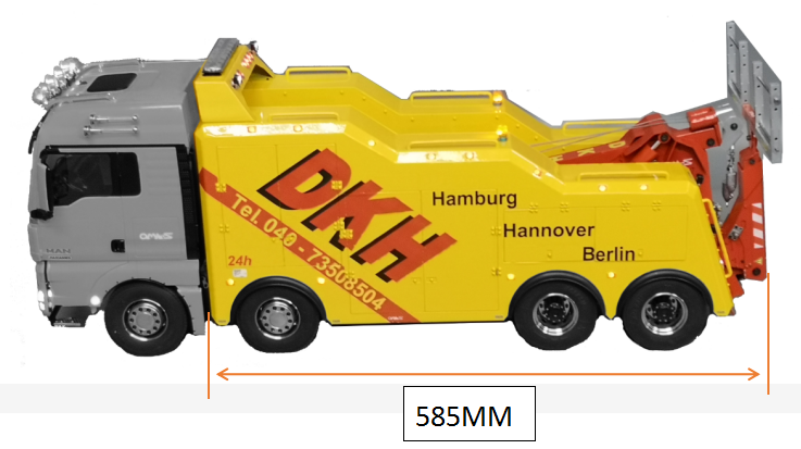 JXMODEL 1/14 RC Clearance Rescue Trailer Chassis Hydraulic Rescue Module Version 2.0 KIT