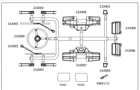 CROSSRC EMOX Rc Car Rhino  Lion Tiger X3 Original Parts