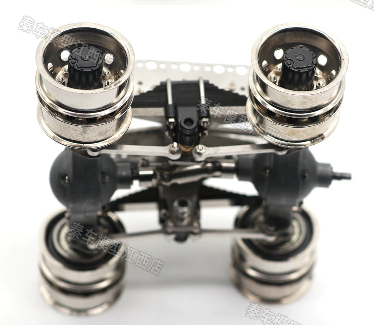 QING24 1:24 All-metal Static Modification RC Trailer, Middle Rear Axle Suspension Assembly Axle