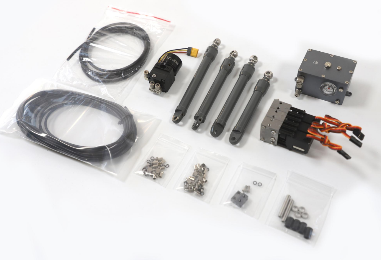 CUT MODEL DOUBLE E E010 RC Excavator, Hydraulic OP Kit