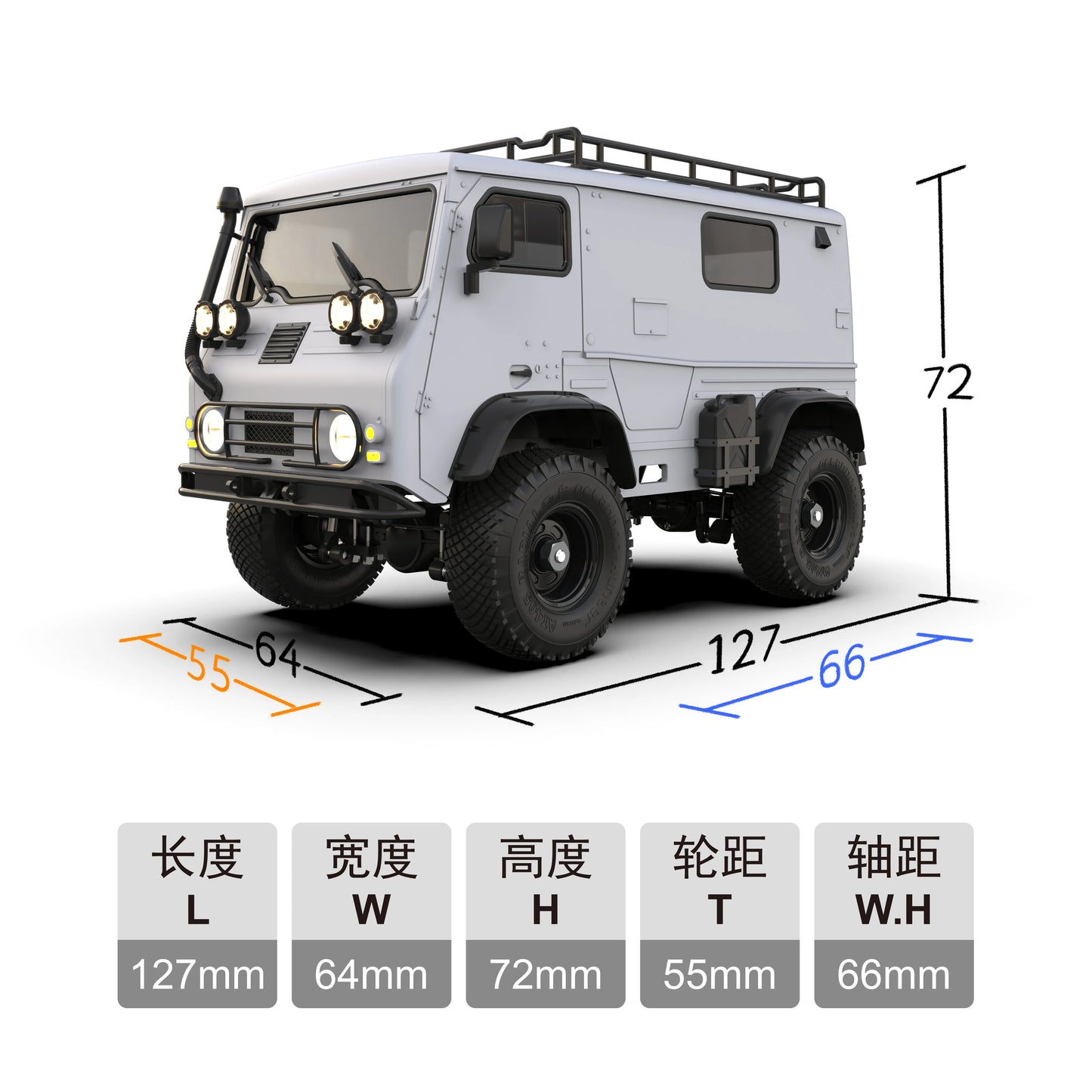 Orlandoo Hunter OH32V01 RC Van Truck KIT Assembly