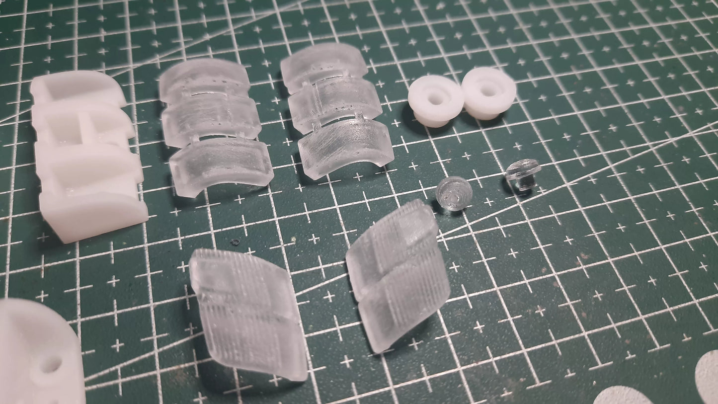 Tamiya CC01 1/10 Pajero Rc Car 3d Printing Light Transparent Lampshade OP