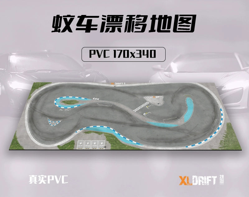 XLDRIFT MINIZ RW00 1/28 1/24 RC DRIFT CAR PVC Track Collection
