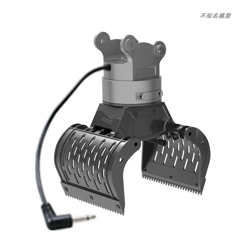 Huina 592 593 594 580 Rc Excavator Metal Accessories Quick Change Clip Grab Wood Breaker Coupler