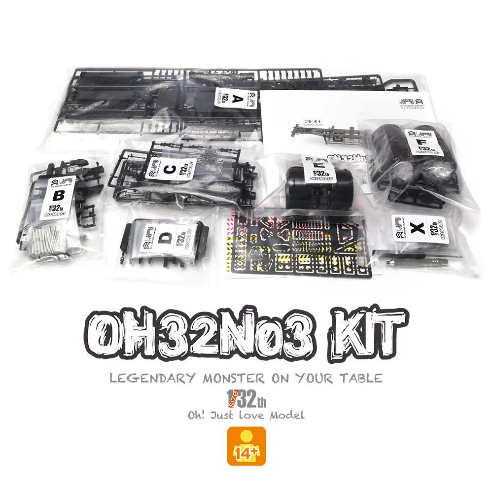 Orlandoo Hunter 1/32 N03 Container Skelett Anhänger Kunststoff Modell KIT