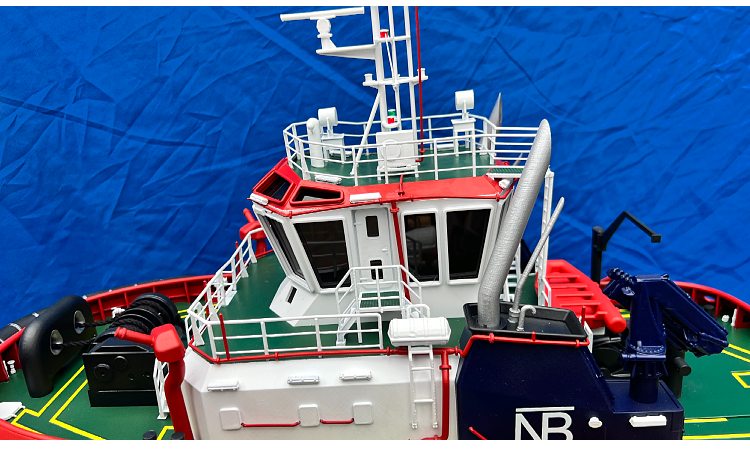 1/40 3D PRINT ASD 2500W Uzmar Rc Full Rotary Tug Model Kit